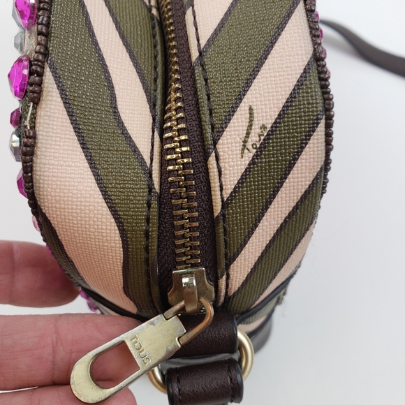 Tous Zebra and Crystal Crossbody Bag - Picture 4 of 10